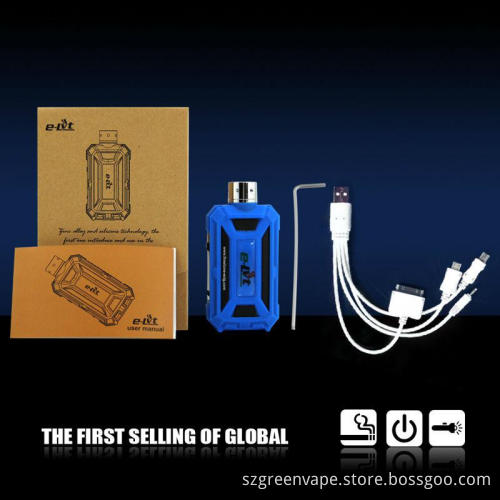 Top Seller Ecigs E-LVT 18650 Mod Vape Elvt Grey Bue Green stock shipping